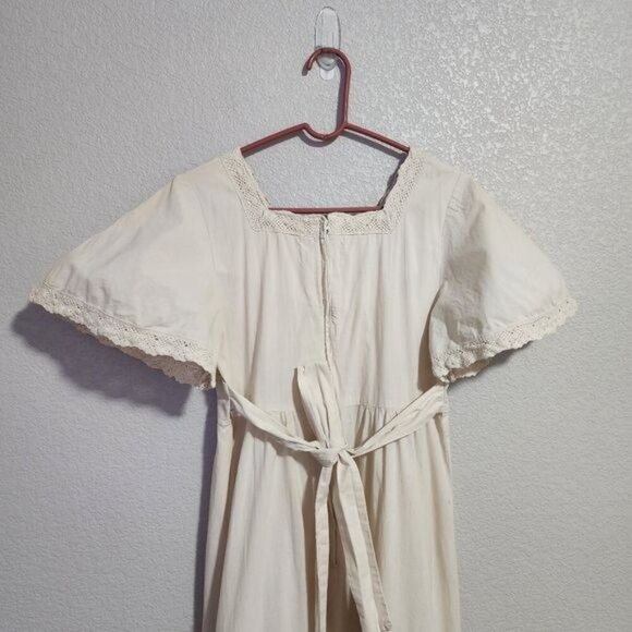 DALES CASUALS x VINTAGE 60s Hawaiian dress in cream cottagecore‎ boho - Picture 10 of 14